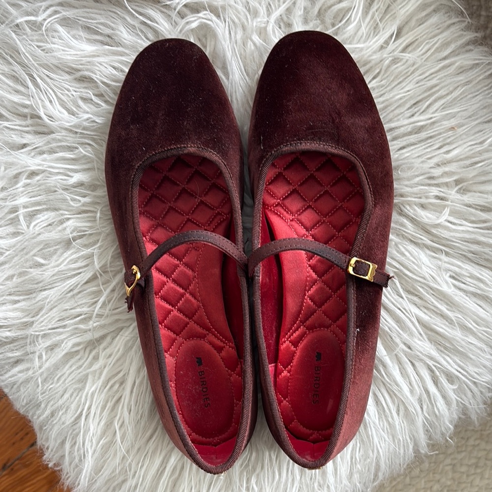 Birdies Whiskey Velvet Flats